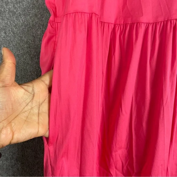 Chico's Women's Size XXL Pink Prairie Cottage Peasant Boho Maxi Tiered Dress NWT - Picture 6 of 11